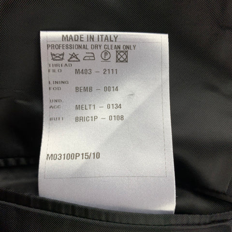 LANVIN Taille 40 Manteau de Sport de Smoking à Revers Châle en Laine/Lycra Noir