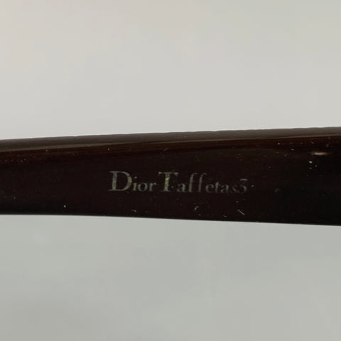CHRISTIAN DIOR Brown Beige Tortoiseshell Acetate Sunglasses