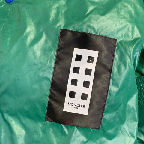 MONCLER GENIUS Veste matelassée en polyamide bleu-vert Taille XXL