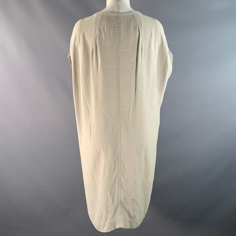 RICK OWENS Size L Cream Satin Blouse