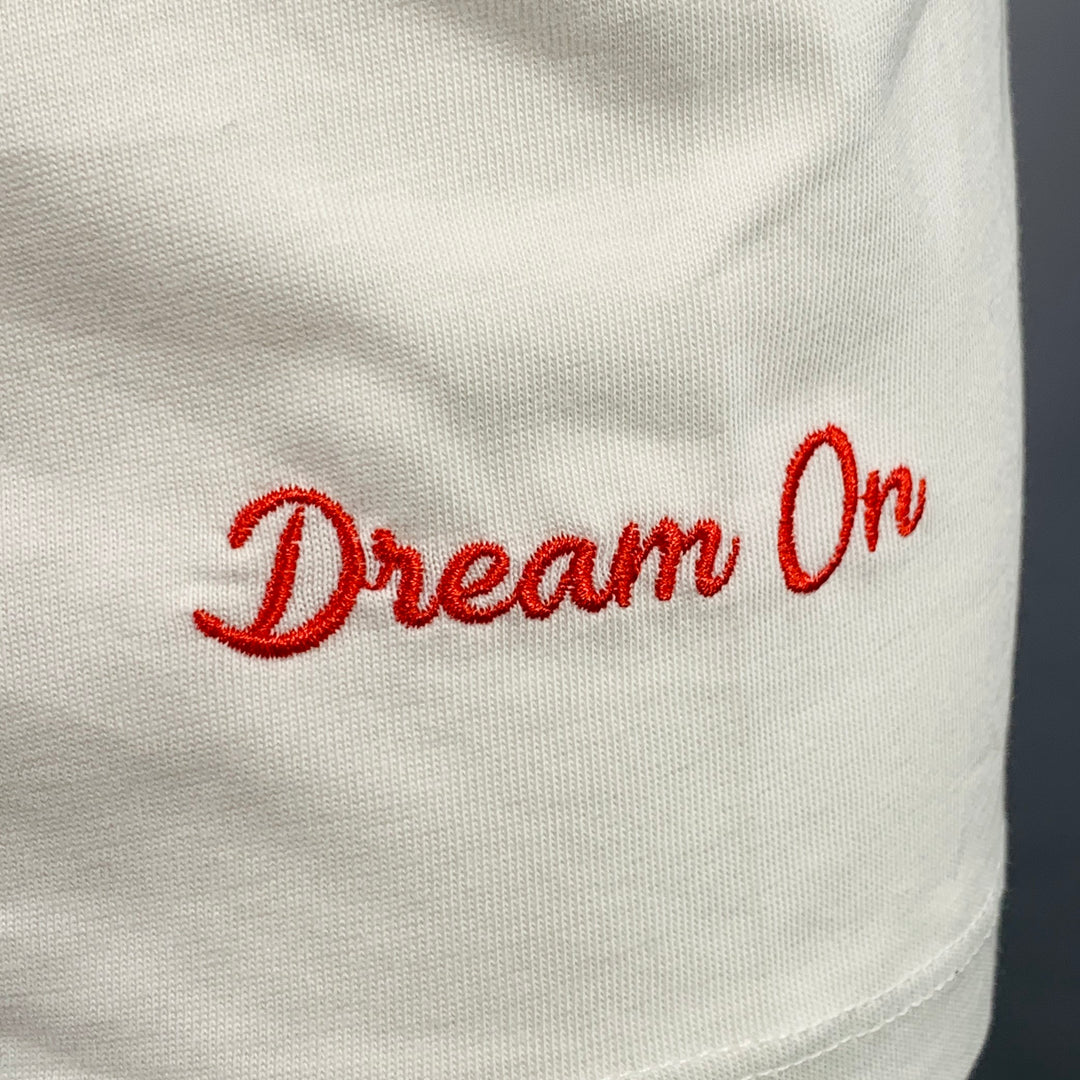 A.P.C. x KID CUDI Size M Dream On White Embroidery Cotton Crew Neck T-shirt