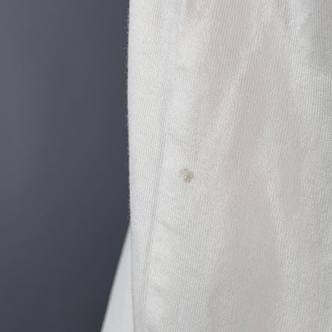 BURBERRY Size XS Teslow White Black Logo Cotton Ribbon Trim T-shirt