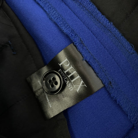 PHIX Size 30 Blue Wool & Polyester Flat Front Dress Pants