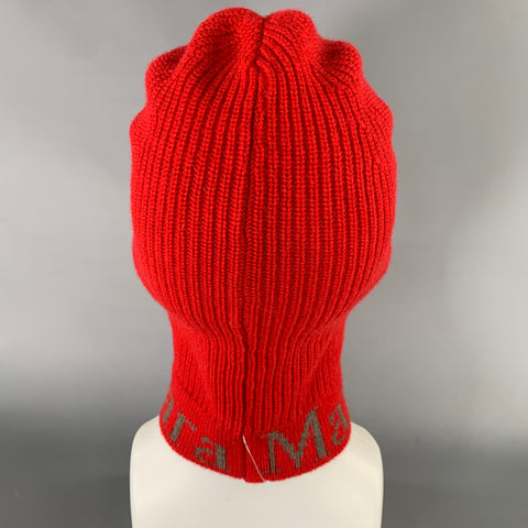 MAX MARA Red Grey Logo Wool  Cashmere  Silk Hats