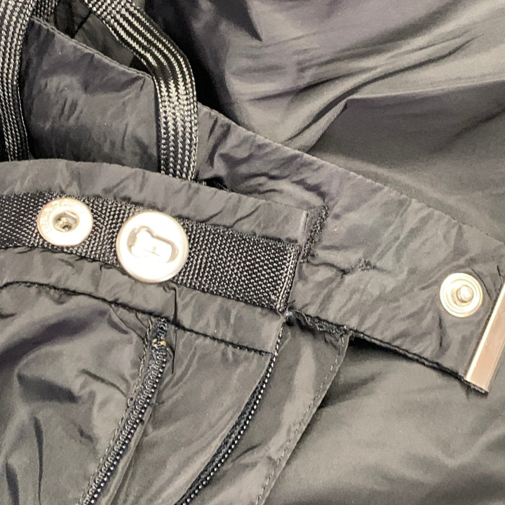 PRADA Size 34 Black Nylon Mesh Lined Zip Fly Swim Trunks