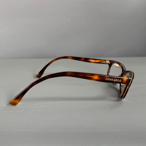 JIMMY CHOO Brown Tortoise Shell Acetate Frames