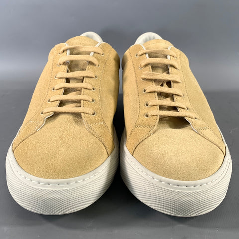 COMMON PROJECTS Size 11 Camel 2482 44 1302 Suede Lace Up Sneakers