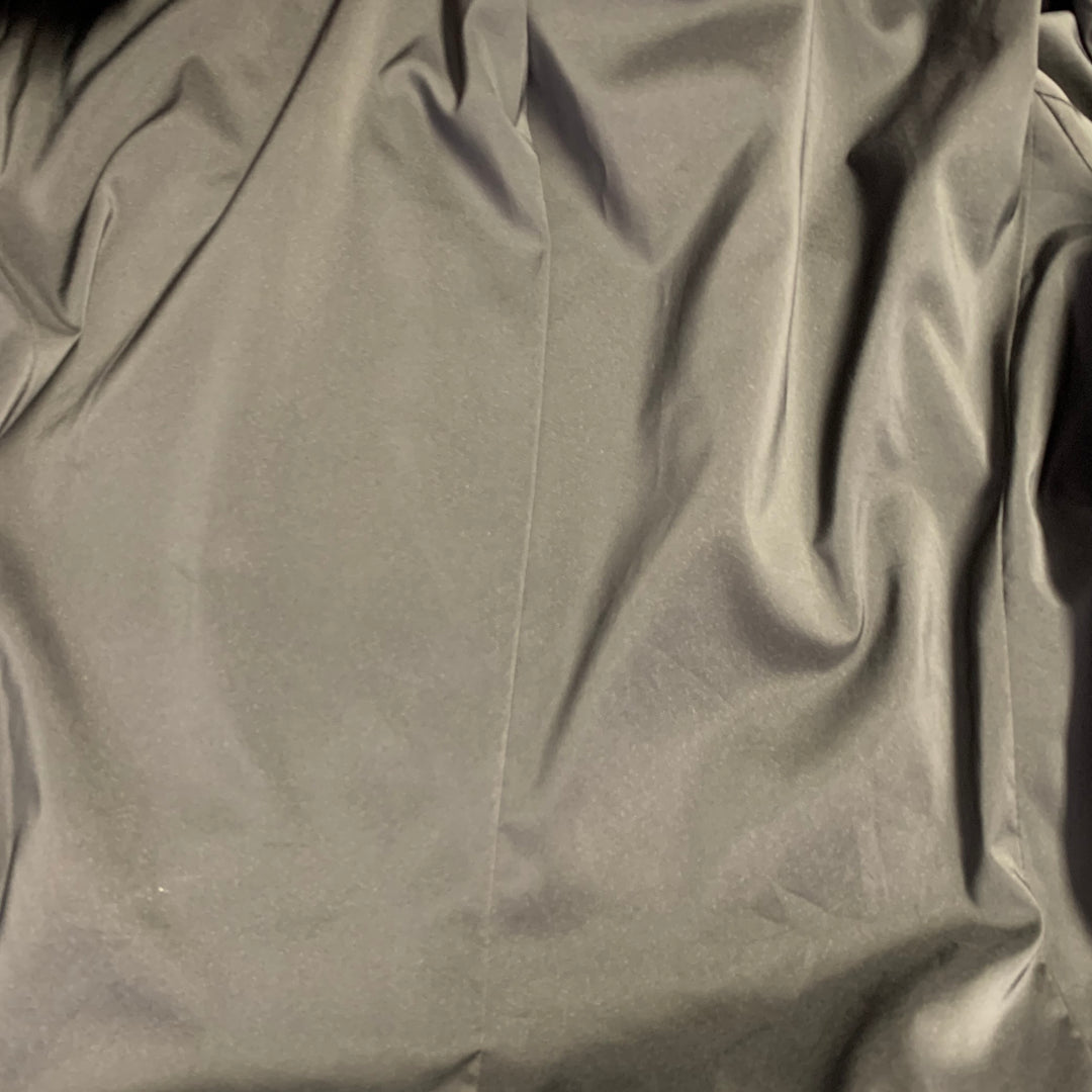 LAFAYETTE 148 Size 18 Burgundy Leather Lambskin Zip Up Jacket