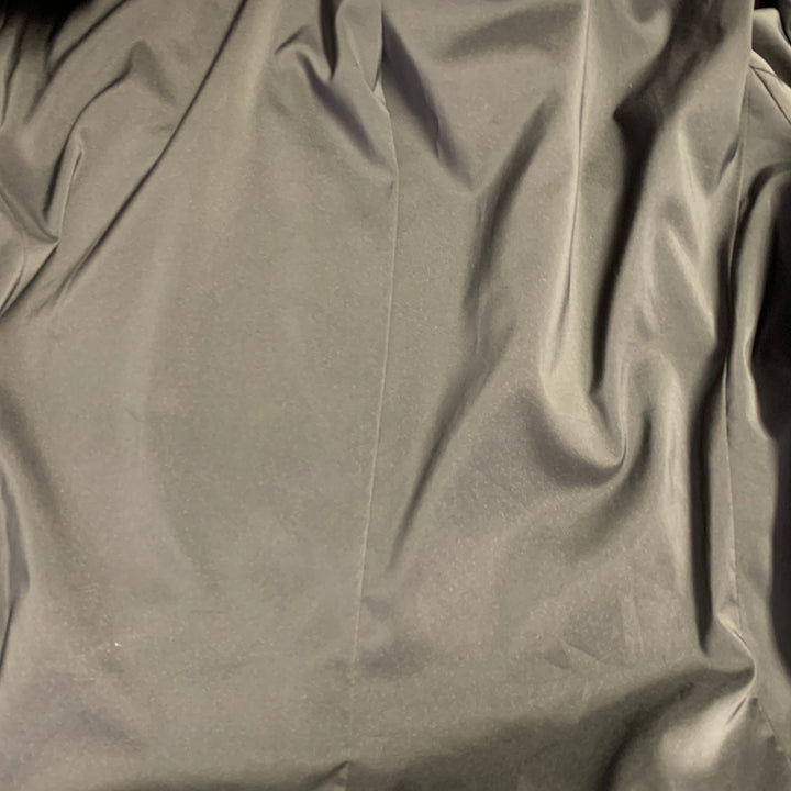 LAFAYETTE 148 Size 18 Burgundy Leather Lambskin Zip Up Jacket