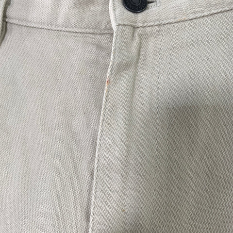 LORO PIANA Size 38 Cream Khaki Solid Cotton Loose fit Jeans