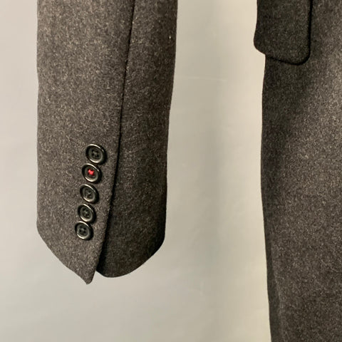 PS by PAUL SMITH Size S Charcoal Black Wool Blend Notch Lapel Coat