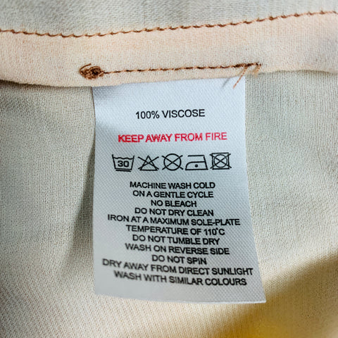 EIKO AI Taille 2 Chemise surdimensionnée marbrée en viscose vert orange