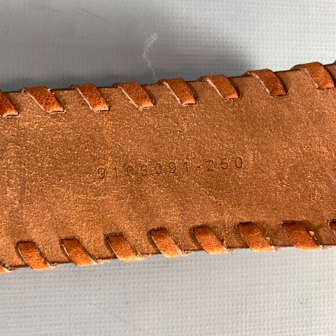 LAUREN by RALPH LAUREN Size S Tan Woven Leather Belt