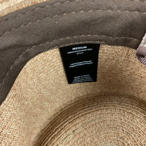 Sombrero de papel tejido tostado BAILEY