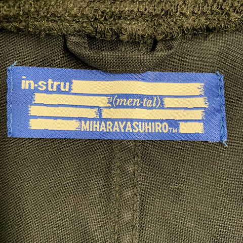 MIHARAYASUHIRO Size 38 Black Cotton Oversized Bomber Jacket