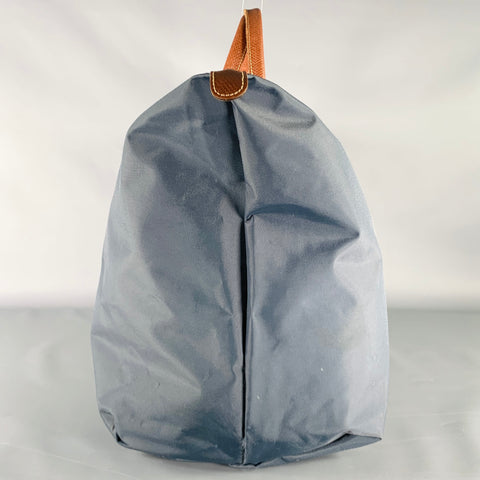 LONGCHAMP -Le Pliage- Grey Brown Nylon Overnight Bag