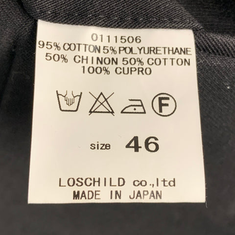 Veste FACTOTUM Taille 36 Noir Coton mélangé Un Bouton