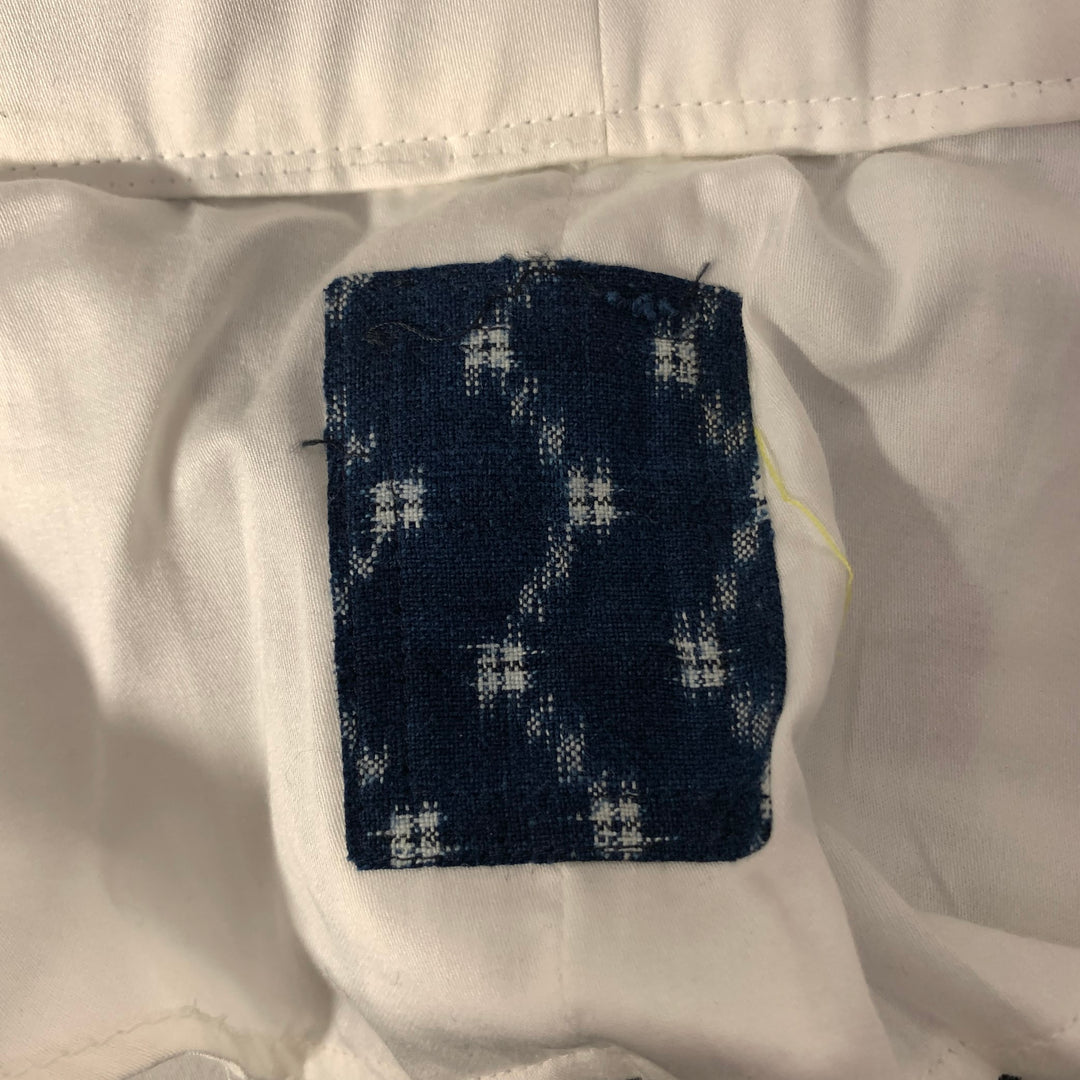 VISVIM Size L Green Pinstripe Wool Linen Silk Pants