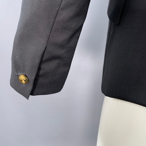 VIVIENNE WESTWOOD Size 36 Black Wool Single Breasted Sport Coat