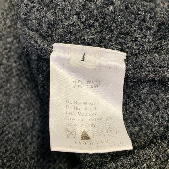 EVAM EVA Size S Grey Charcoal Wool Camel Sweater Above Knee Dress
