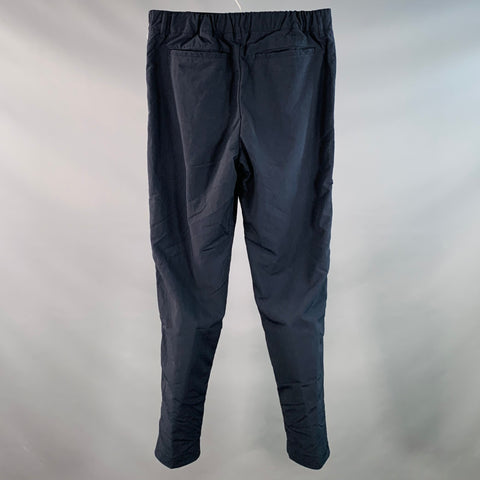 MAISON KITSUNE Size XS Navy Nylon Tapered Drawstring Casual Pants