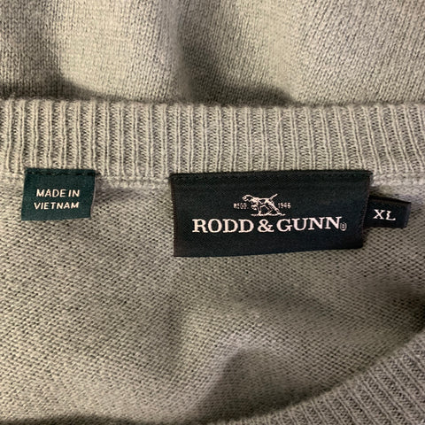 RODD & GUNN Size XL Green Sage Wool Cashmere Crew-Neck Sweater