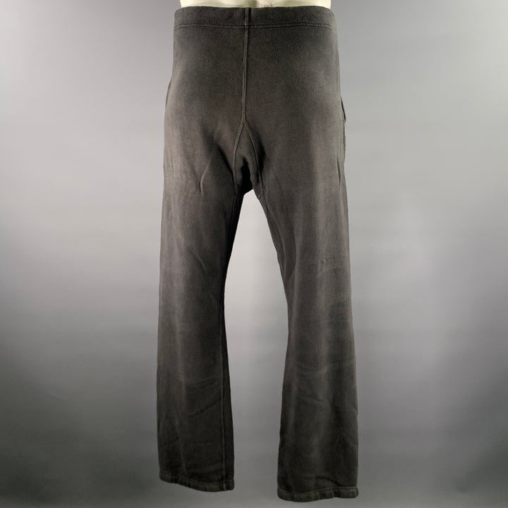 VISVIM Size S Charcoal Wash Cotton Sweatpants