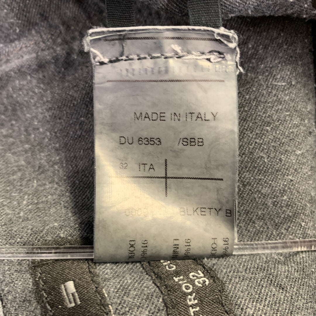 DRKSHDW Size 32 Detroit Cut Black Cotton Blend Button Fly Jeans