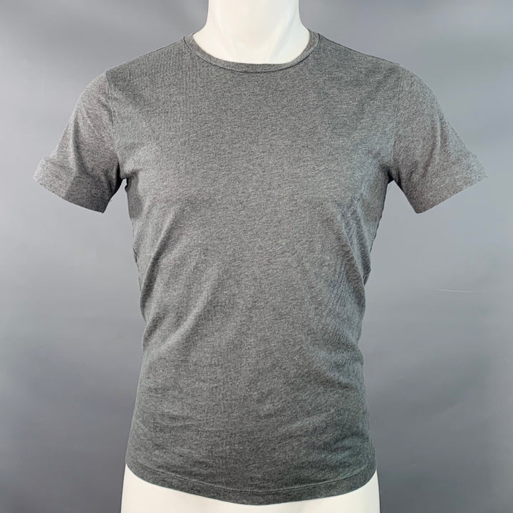 EMPORIO ARMANI Size S Grey Green Cotton Jersey Crew Neck T-shirt