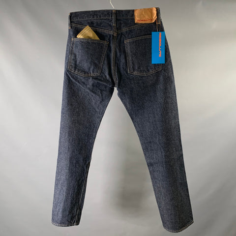 RESOLUTE Size 31 Navy Cotton Relax Jeans