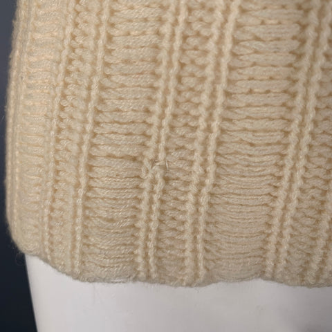 TSE Size M Cream Cashmere Knit Cowl Neck Sweater