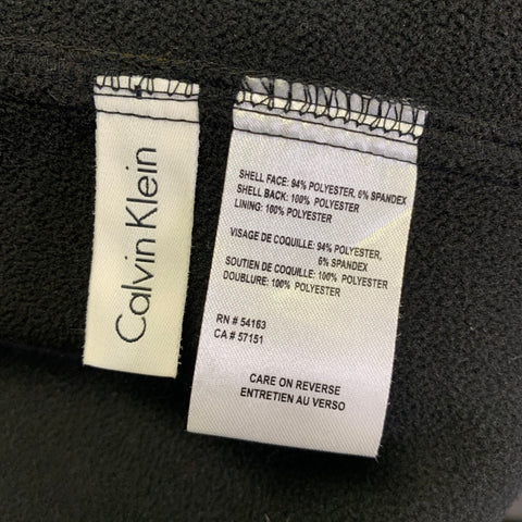 CALVIN KLEIN Size M Olive Polyester Spandex Zip Up Jacket