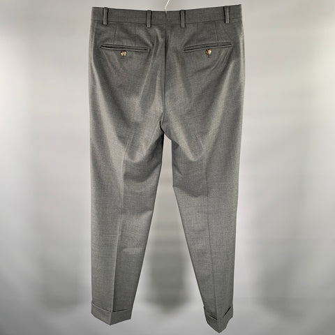ATELIER MUNRO Size 32 Dark Grey Wool Slim Fit Dress Pants