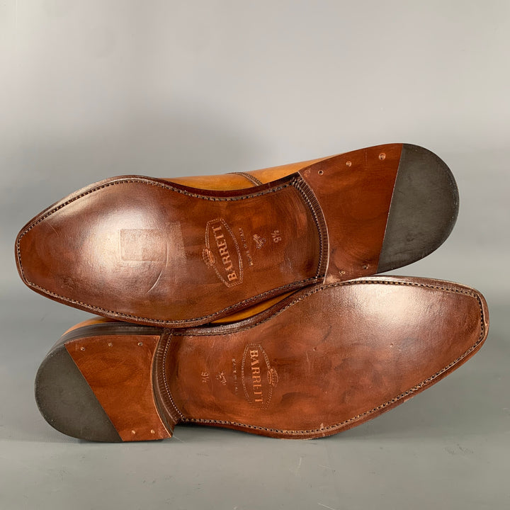 BARRETT Size 9.5 Tan Brown Leather Monk Strap Loafers
