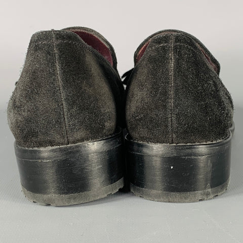 STUART WEITZMAN Size 8.5 Black Suede Tassels Loafer Pumps