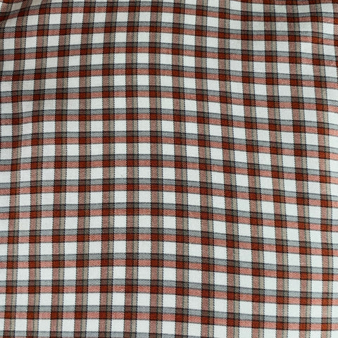 Chemise à manches longues à carreaux rouges et blancs ERMENEGILDO ZEGNA taille M