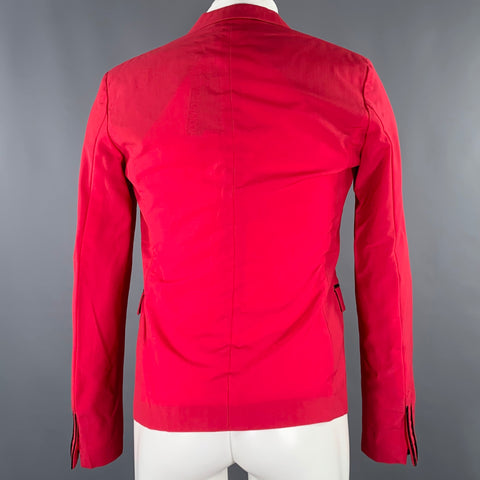 ROBERTO CAVALLI Size 38 Red Raspberry Wool Blend Sport Coat