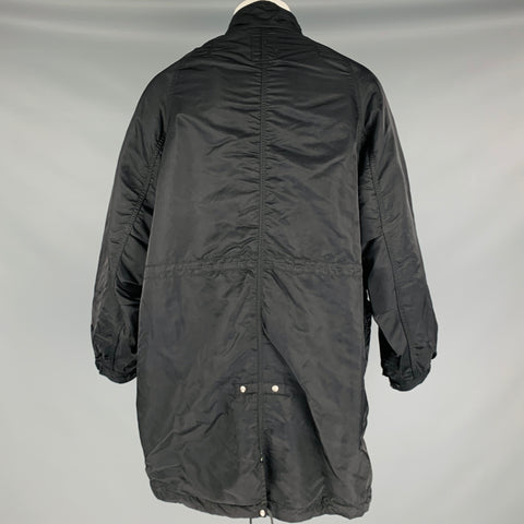 VISVIM -Six Five Fishtail Parka- Abrigo parka de nailon negro talla S