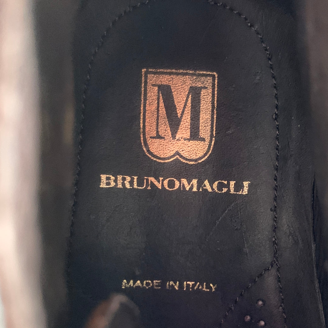 BRUNO MAGLI Size 10 Brown Leather Lace-Up Ankle Boots – Sui  display picture 3