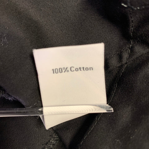 K.NGSLEY Size M Black Abstract Cotton Raw edge Vest (Indoor)