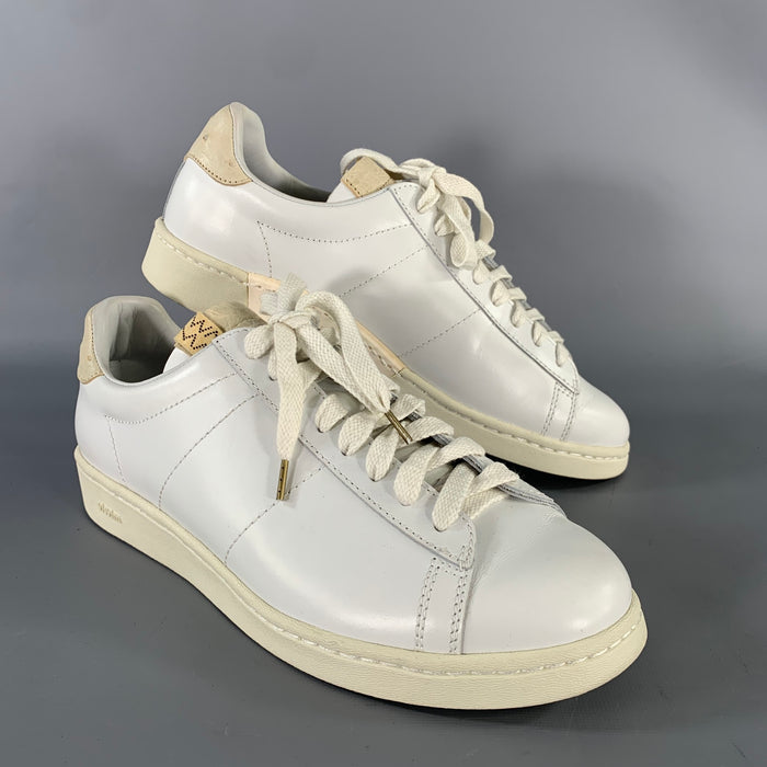 Baskets à lacets en cuir blanc VISVIM Taille 9.5