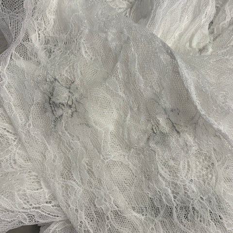 NEW ARRIVALS Size M White See Through Polyester Lace Bodysuit