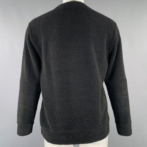 THEORY Size M Black Knit Modal Blend Crew Neck Pullover
