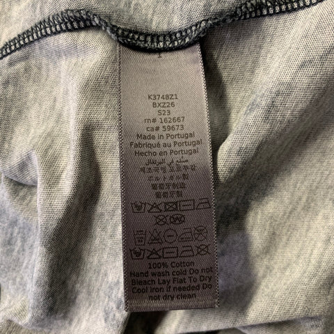JOHN VARVATOS Size L Grey Black Tie Dye Cotton Crew-Neck T-shirt