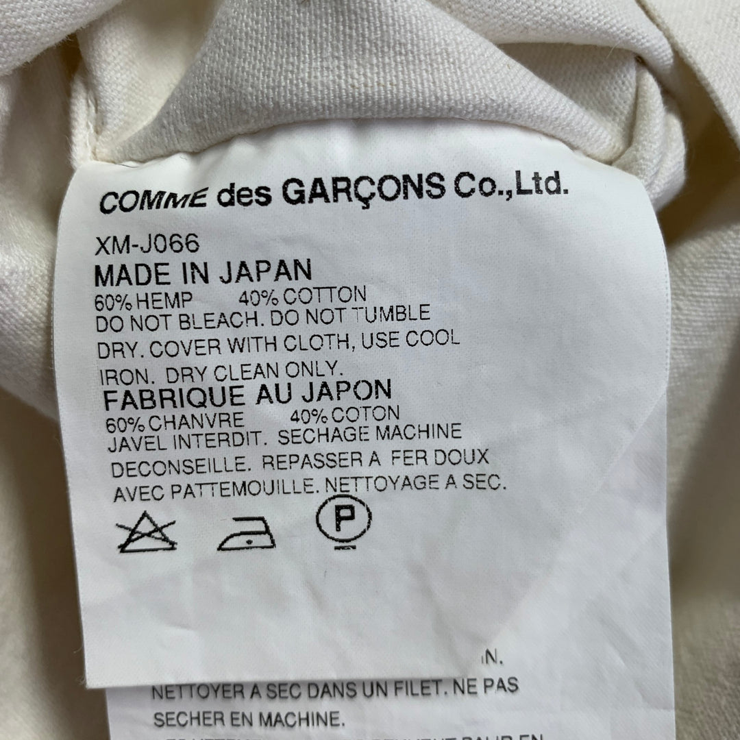 COMME des GARCONS HOMME PLUS SS04 Size L Cream Black Chore Jacket