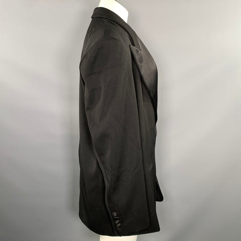 THE FRANKIE SHOP Size One Size Black Polyester Wool Jacket Indoor Blazer