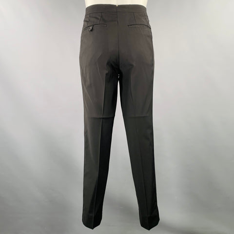 PHINEAS COLE Size 38 Black Wool Peak Lapel Tuxedo