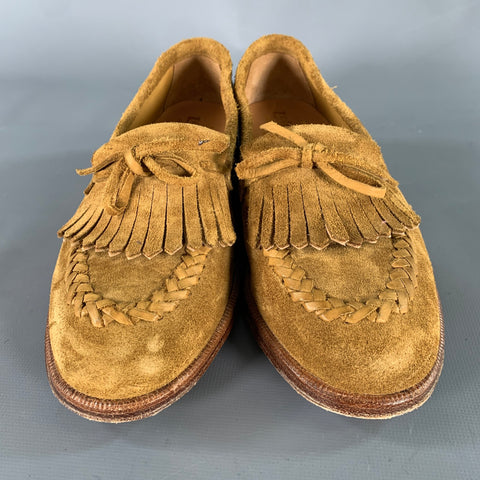 Size 6 Le Yucca's Tan Suede Loafer Flats