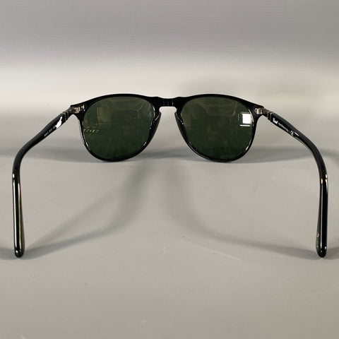 PERSOL Black Acetate Sunglasses