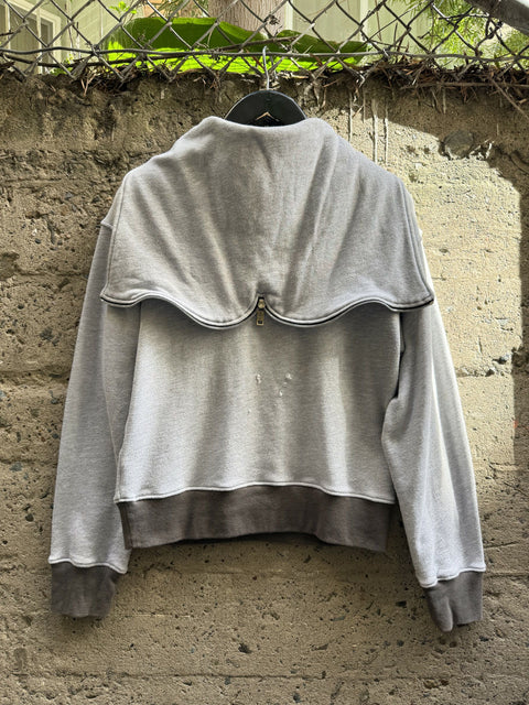 ENFANTS RICHES DEPRIMES ERD S Grey Cotton Half Zip Sweatshirt